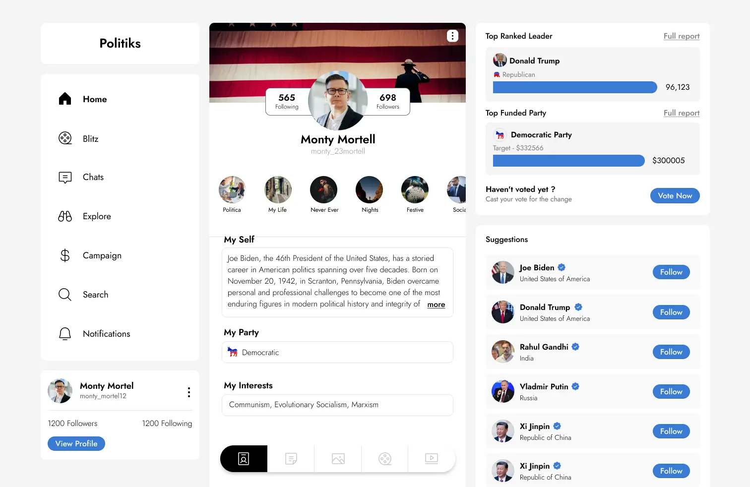 Politiks - Social Media Platform thumbnail 4